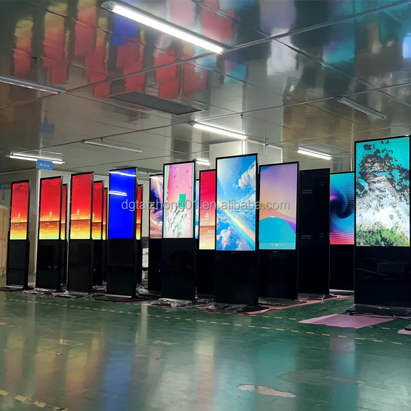 Teasung Android & windows system 32/49Inch Non Touch Totem Lcd Floor Standing digital signage screen Kiosk Advertising Player