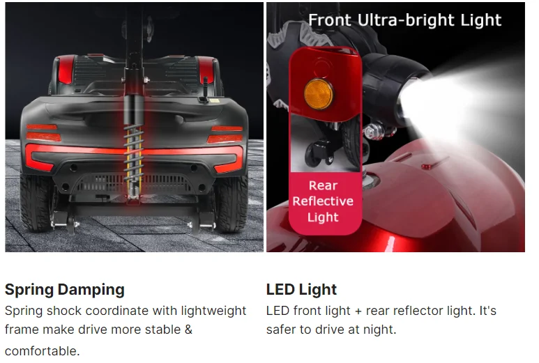 2024 Trending Products Foldable Motorized Tricycles Electric Bike Folding Mobility Scooter For Disabled