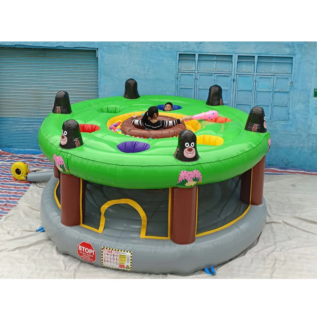 Interactive Fun Adorable Cats Inflatable Sport Games Funny Games Inflatable Whack A Mole
