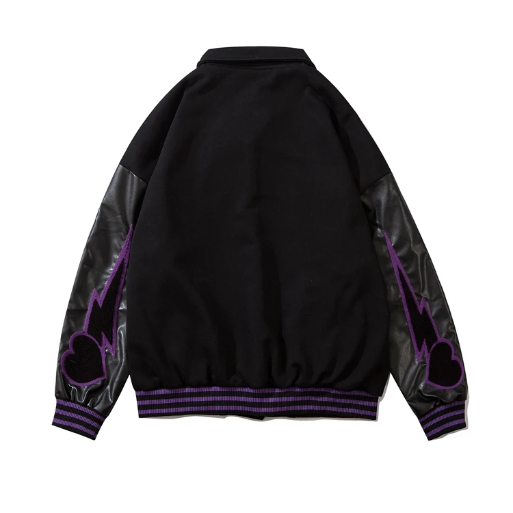 European and American new products men and women towel embroidery letters couple windbreaker autumn and winter jacket