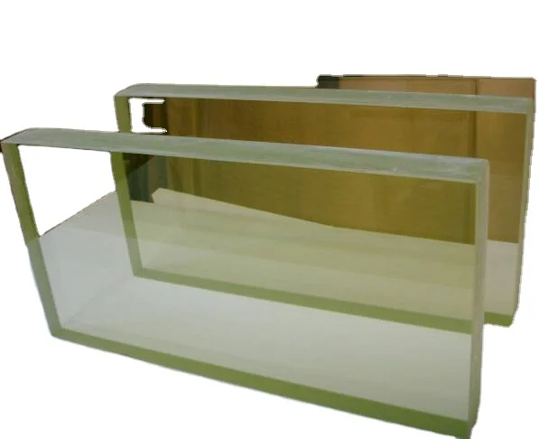 600mm*800mm high quality radiation resistant x ray lead glass for observation window