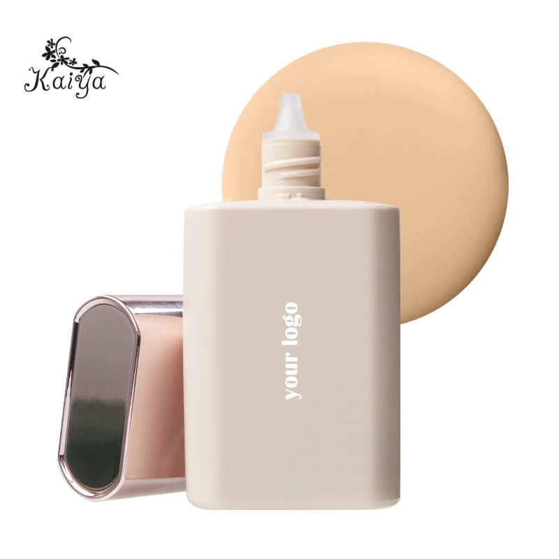 40ml OEM Natural Dark Skin Face Makeup Liquid Foundations Cream Water Tint Full Coverage Complexion Drops Make Up Foundation