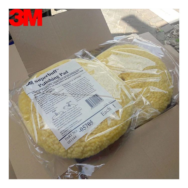 3M 05705 Automotive 229 mm Double-sided Screw-on Round Wool Polishing Balls Buffing Pads