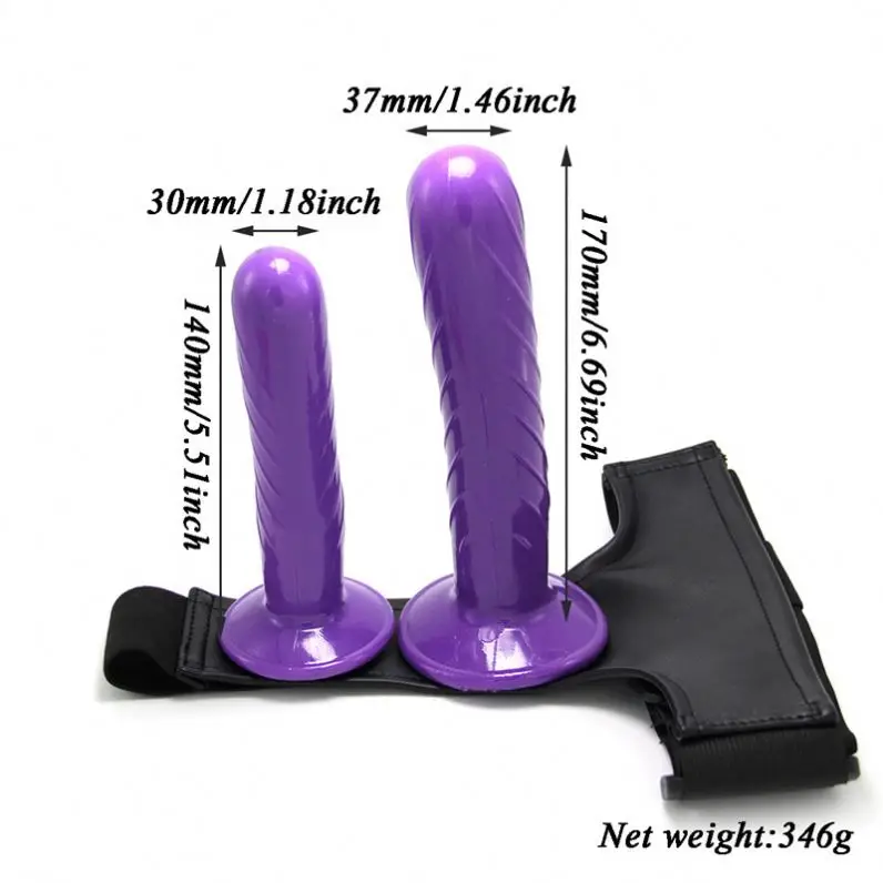 Female Wearable Penis Women Masturbator Double Head Anal Vaginal Dildo Penis With Belt