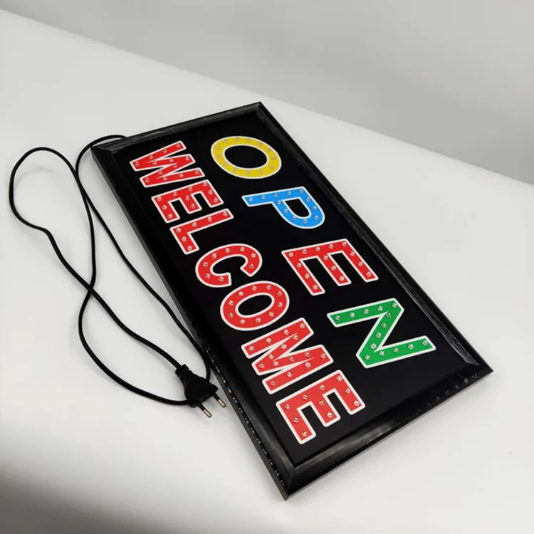 Factory direct 48*25cm lamp beads led lights board illuminated advertising signs