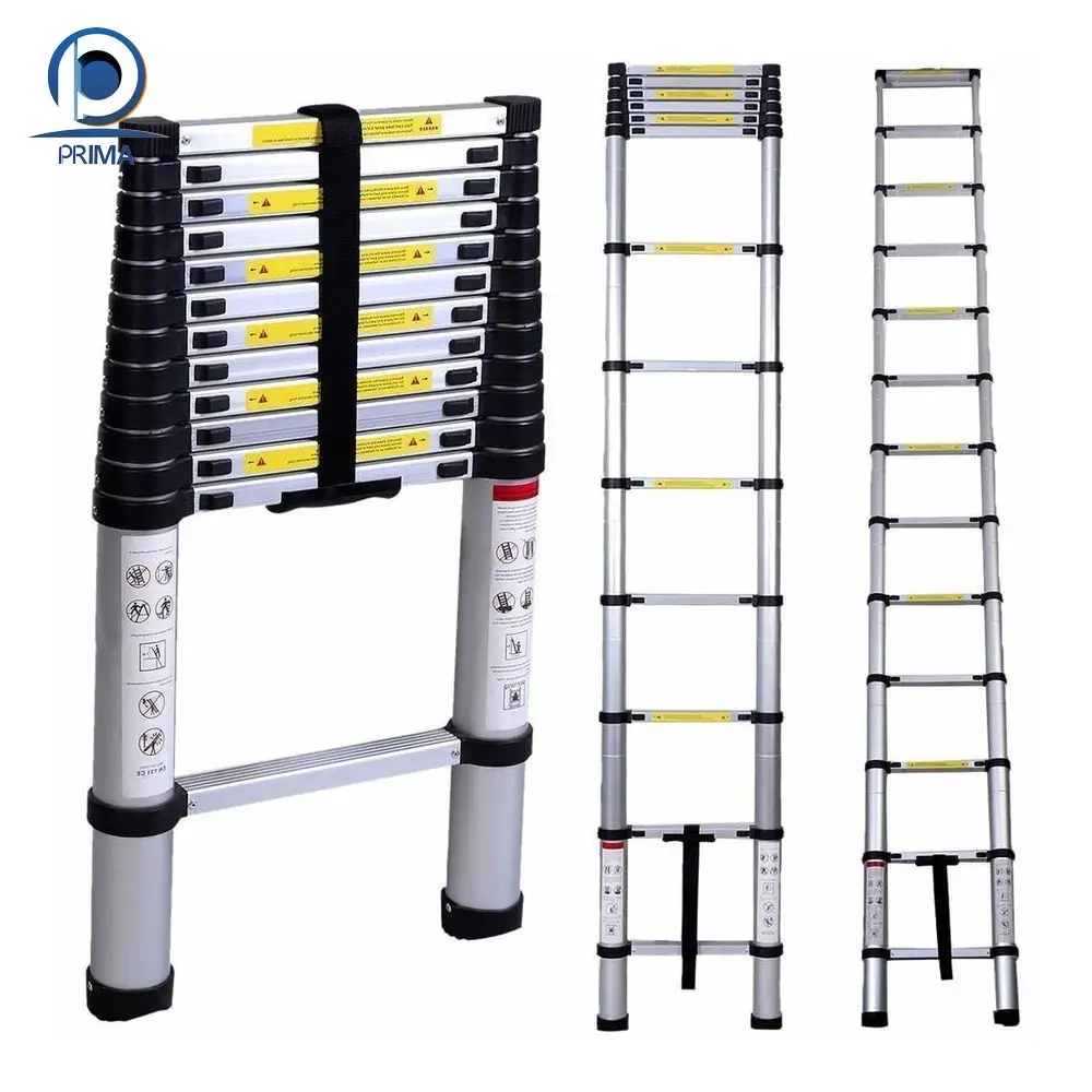 PRIMA Tripod Ladders Aluminum Electric Step Ladder Heavy Duty Aluminum Ladder