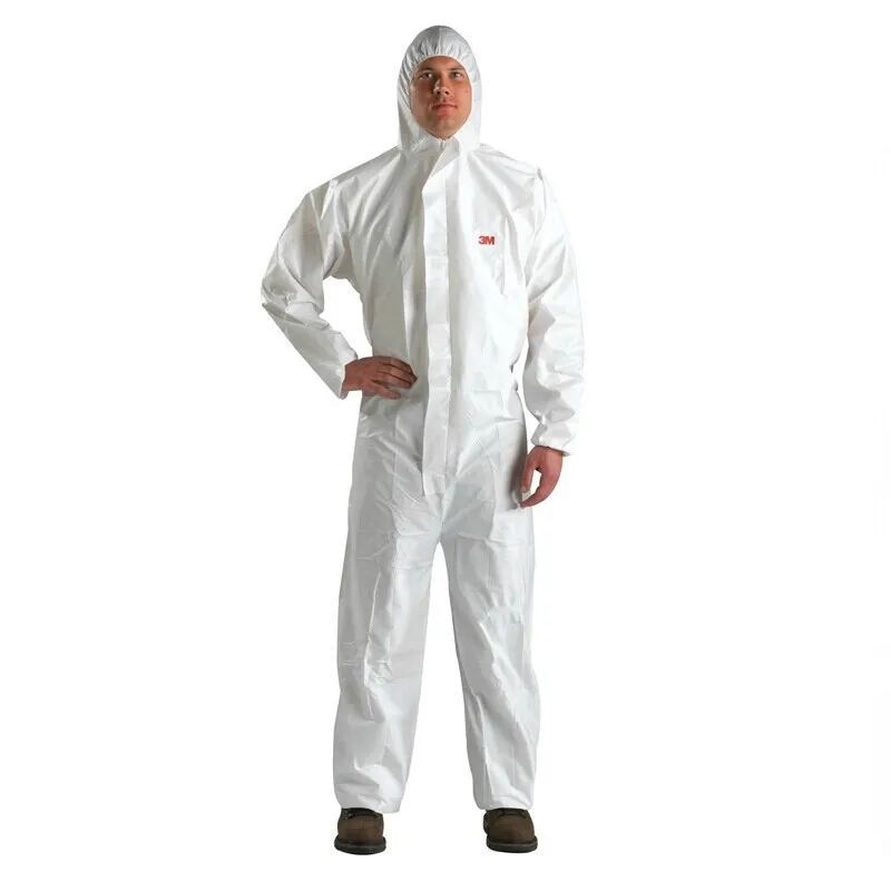 Customized 3M White Hooded One-Piece Protective Clothing Cleanroom Dustproof Clothing work clothes