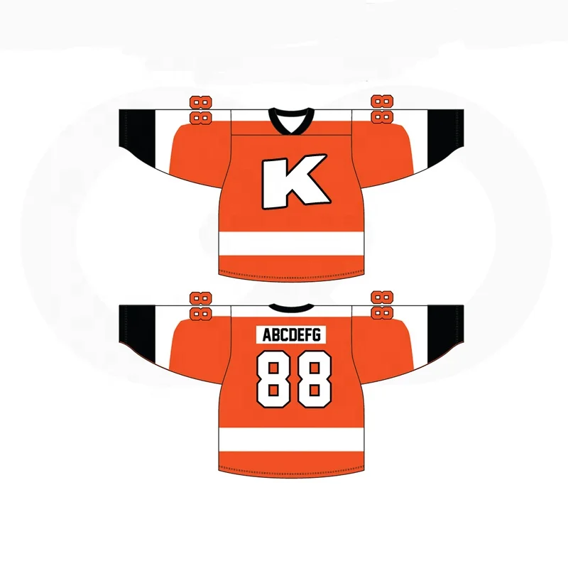 Ice Hockey Jerseys Design Yourself Print China Custom Team Name Customized Color Sublimation Heat Printing Shirts & Tops Unisex