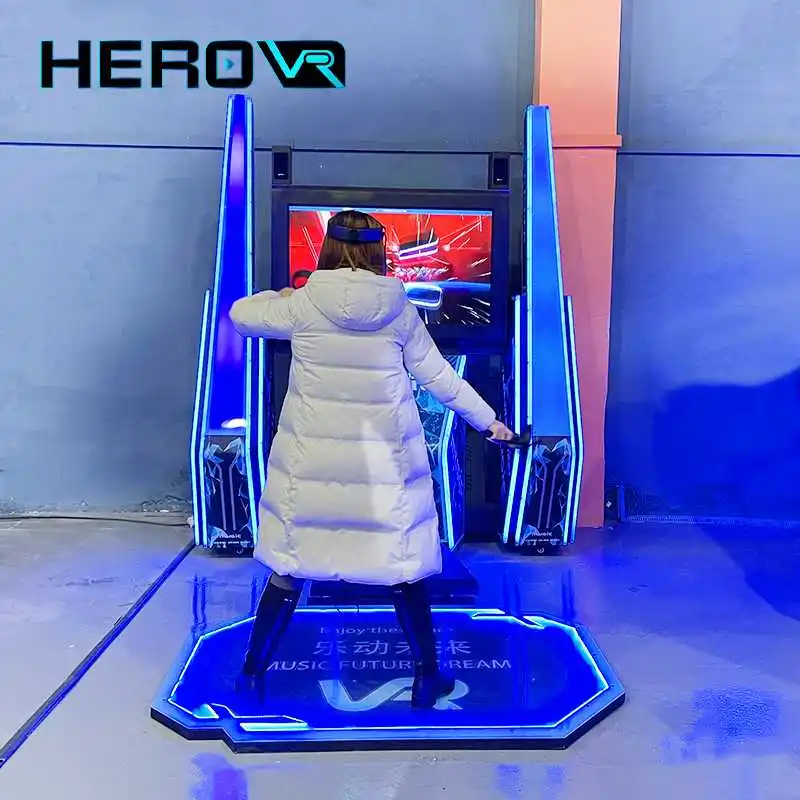 Commercial Low Invest Standing Platform Vr Simulator Dance Dance Revolution Arcade Machine