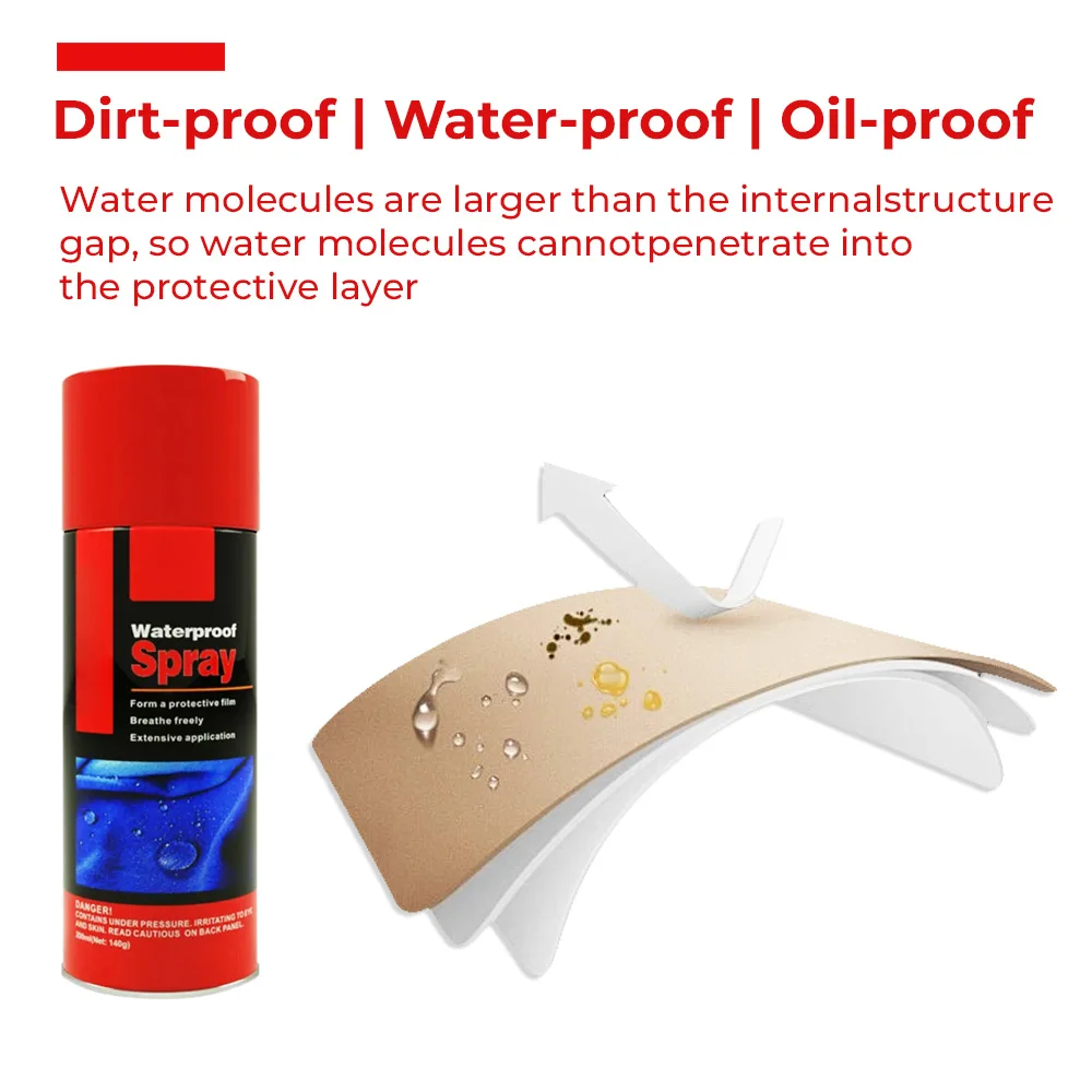 Shoe Care Nano Super Hydrophobic Silicone Nano Rain And Stain Resistant Spray Water Repellent Spray For Shoe
