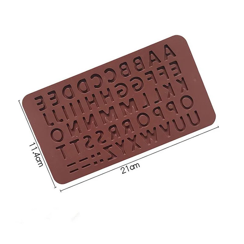 Food grade easy release kitchen baking mould mini silicone number molds for chocolate and candy set
