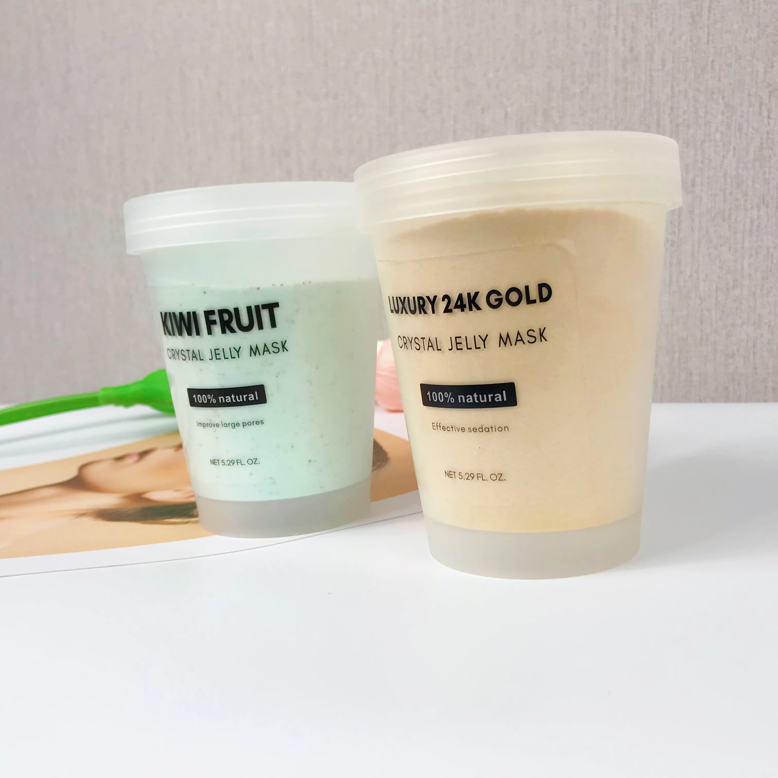 Ready to Ship DIY Face SPA Care Orange Lemon Lavender Natural Organic Whitening Jelly Mask Powder