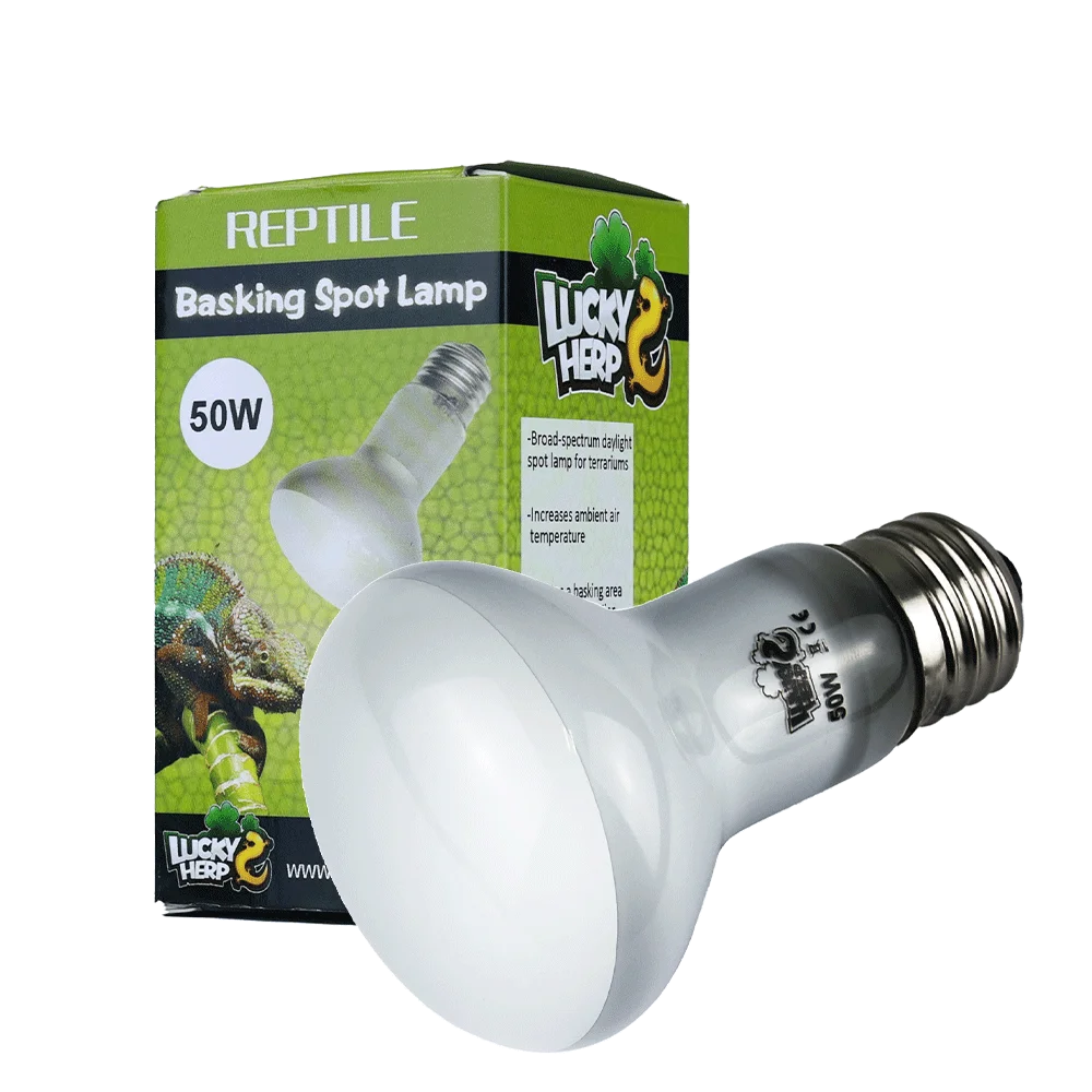 Jinxu 2025 Plastic Reptile Heat Lamp 50W 75W 100W 150W UVA Halogen Basking Lights Small Size for Amphibians
