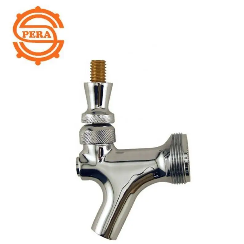 304 Stainless Steel Draft Beer Keg Tap Beer Tap with Well-Pouring Fits for American Beer Shanks and Towers