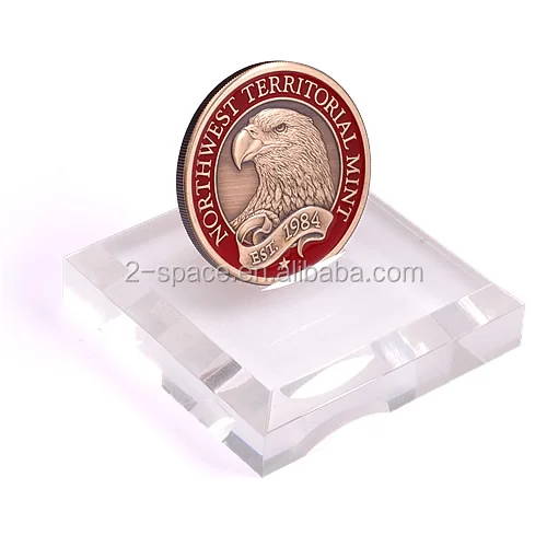 Маленький держатель для медали из оргстекла подставка демонстрации акриловая монет