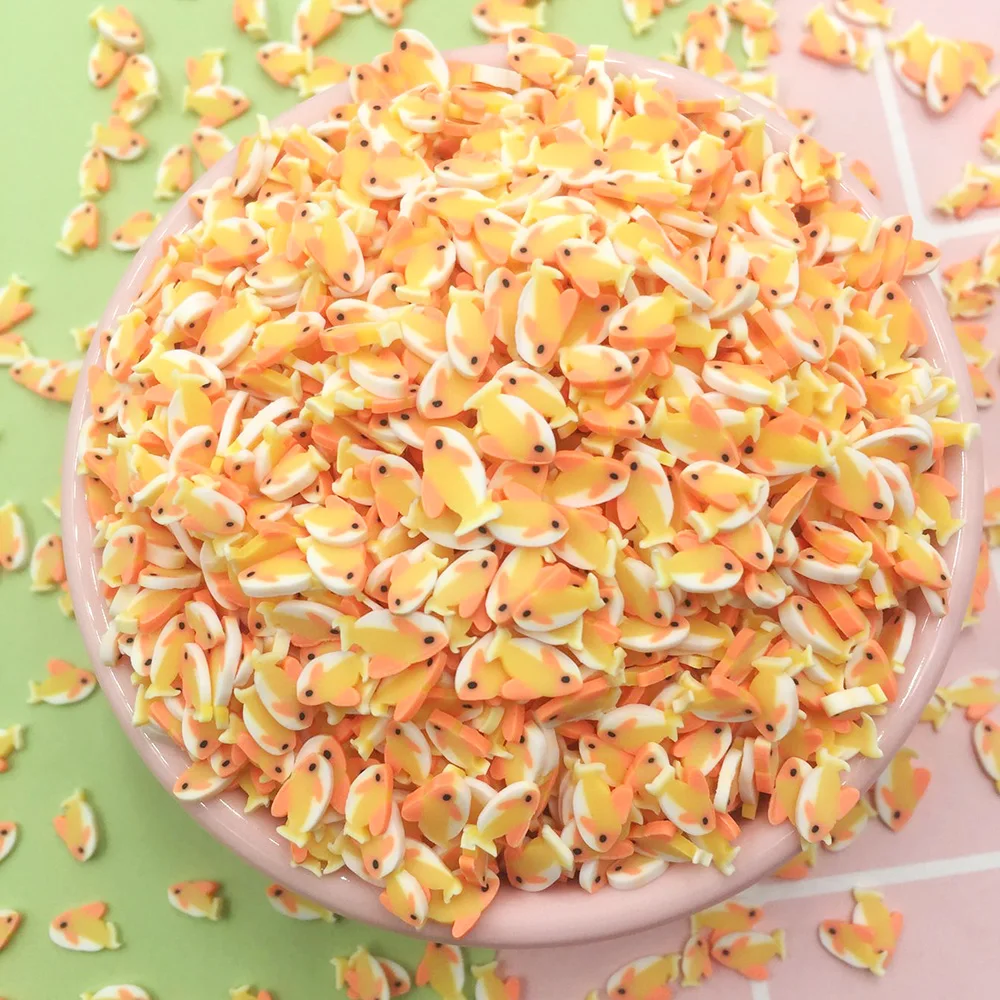Polymer Soft Clay Cute Lucky Fish Sprinkles For Crafts DIY Making Nail Art Slices Slime Material Accessories Phone Decor