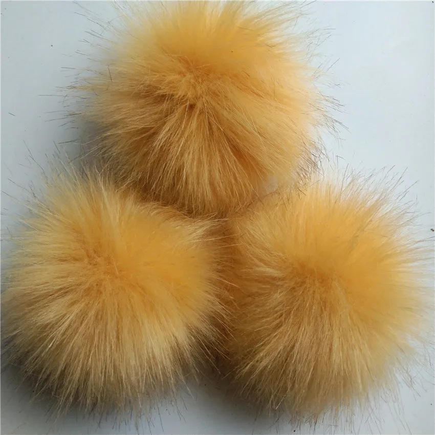 Custom DIY Accessories Large Fluffy faux Fur Poms Hairball without any decoration only pom Multicolor fuzzy Fur pompons Balls
