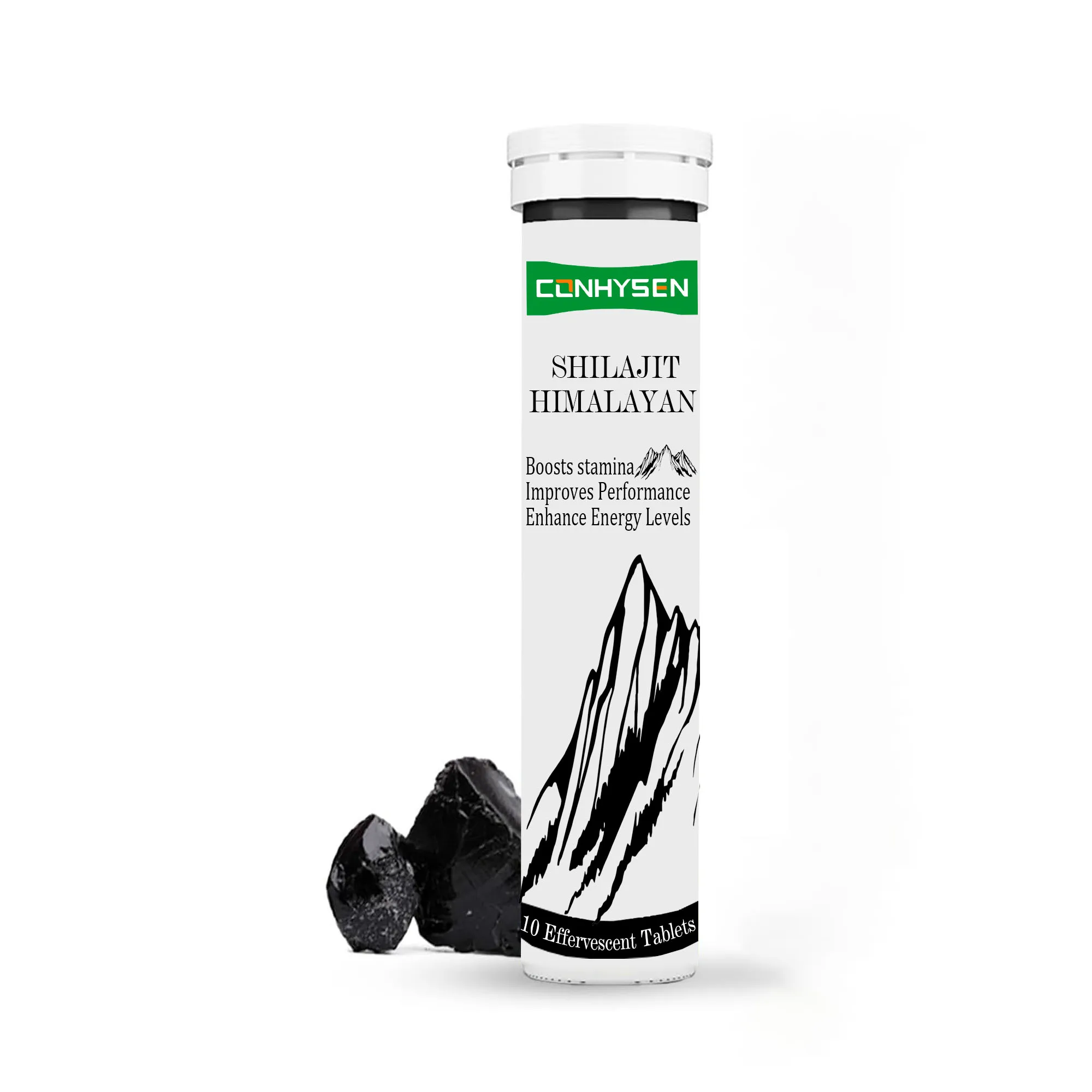 OEM ODM Himalayan Shilajit Resin Effervescent Tablets Rich in Fulvic Acid & 85+ Trace Minerals Immune System Booster Adults