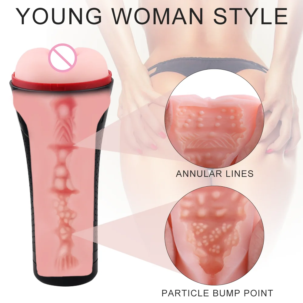 S-HANDE silicone pocket pussy vagina male Flashlight masturbation machine cup men masturbators sex toys for men masturbating