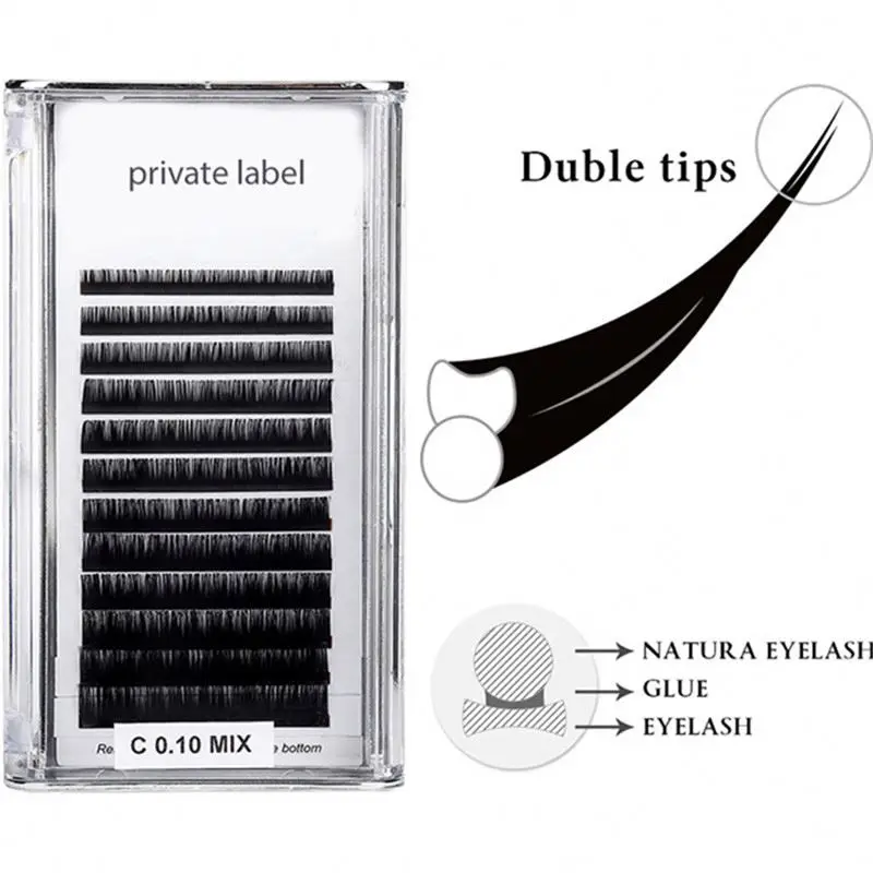 
Lashes Jet Black Mega Volume Soft And Very Light Synthetic Silk Lashes 0.03 0.04 0.05 0.07mm Volume Cashmere Eyelash Extension 
