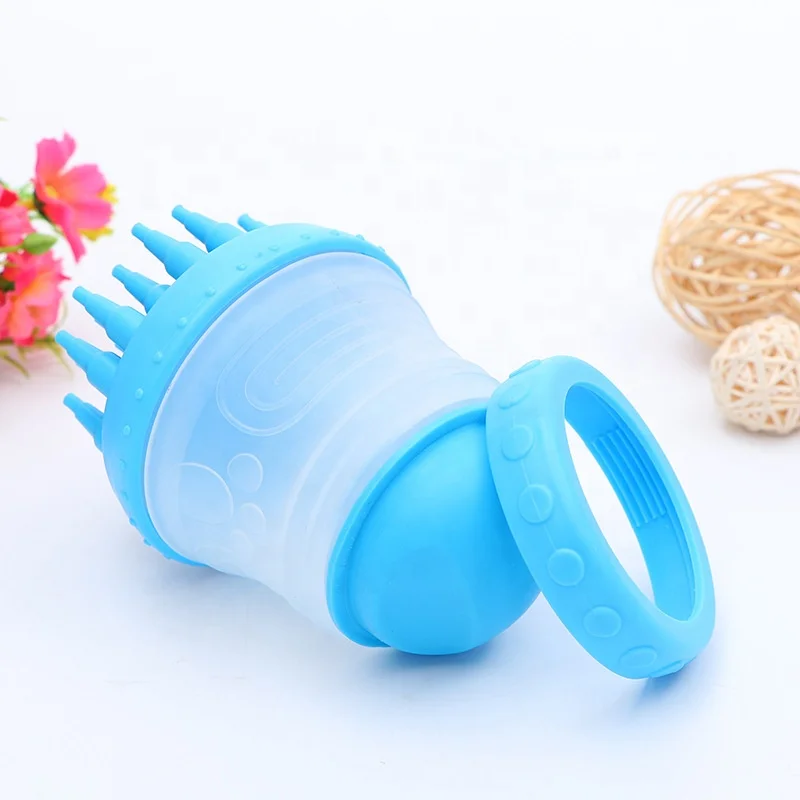 
Reusable Portable Pet Paw Washer Paw Scrubber Dog Feet Cleaner Washing Cleaning Brush Cup with Soft Silicone Bristle 