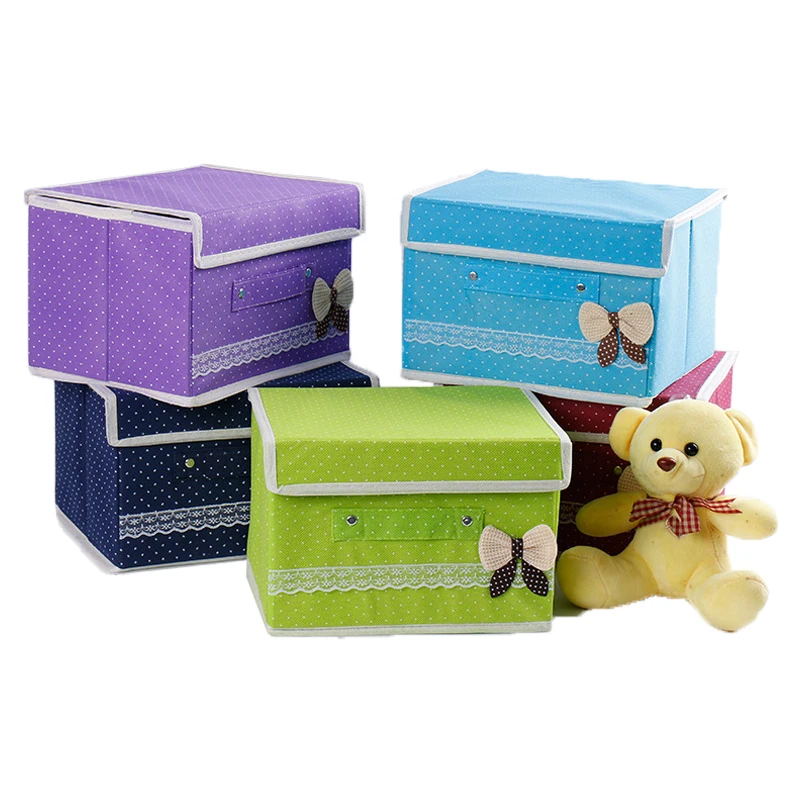 Household goods non woven storage box clothing storage box large toy wardrobe storage box fabric folding