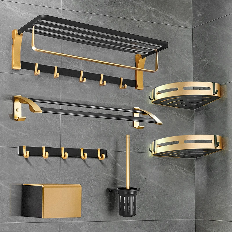 Anrun Bathroom Products Accessories Hotel Bathroom Robe Hook Bathroom Accessories Set