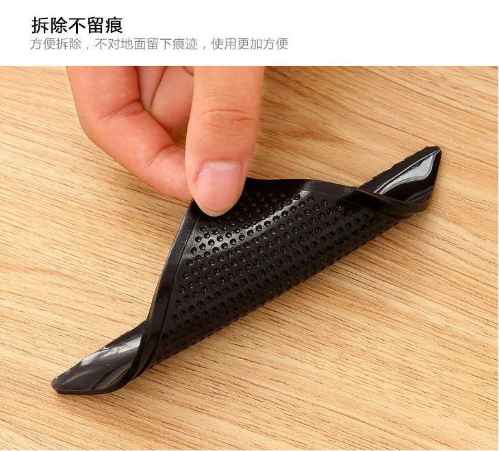 Christmas gift Wholesale Reusable Waterproof Anti Slip Self Adhesive Triangle rug gripper pad For Carpet corner Grippers