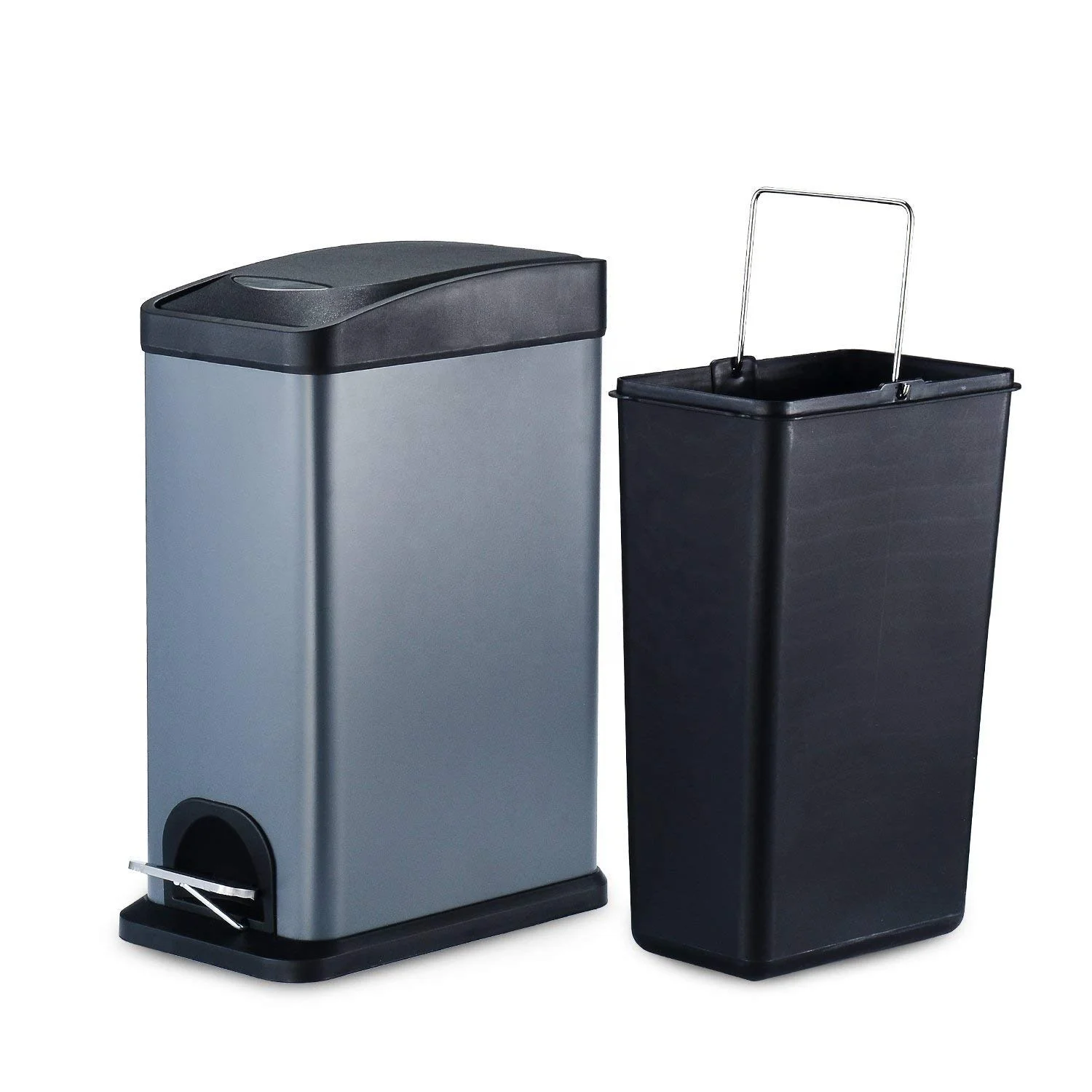Hospital Powder Coating Rectangle Dustbins Storage Holder Stainless Steel  Industrial  Litter Trash Bin