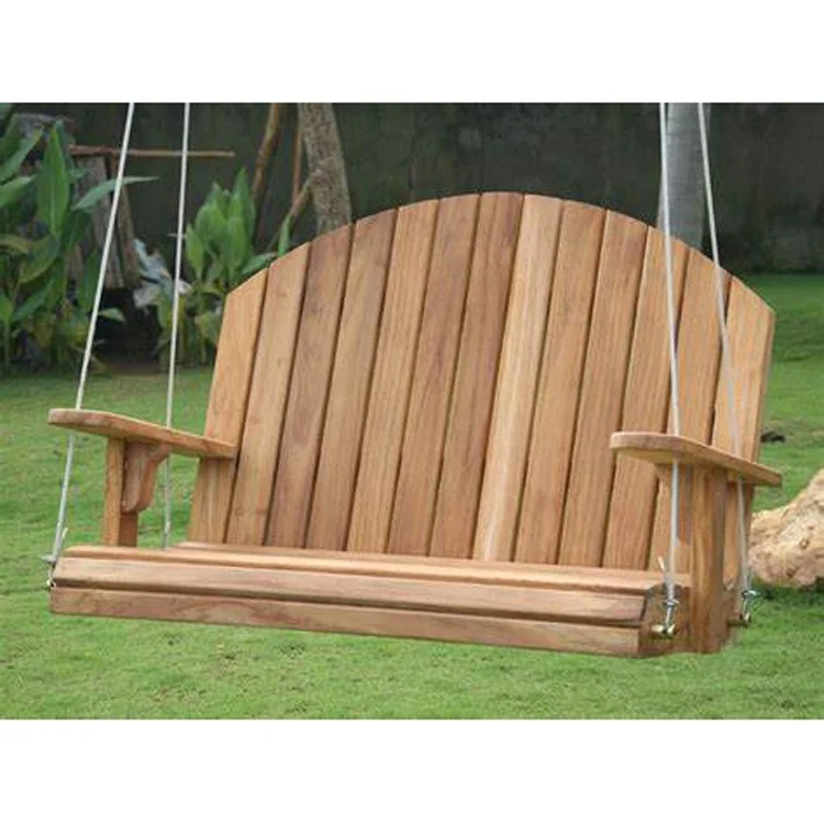 Уличная мебель, сверхпрочные качели из обработанной древесины 800 фунтов, качели для сада, качели для крыльца с подвесными цепями