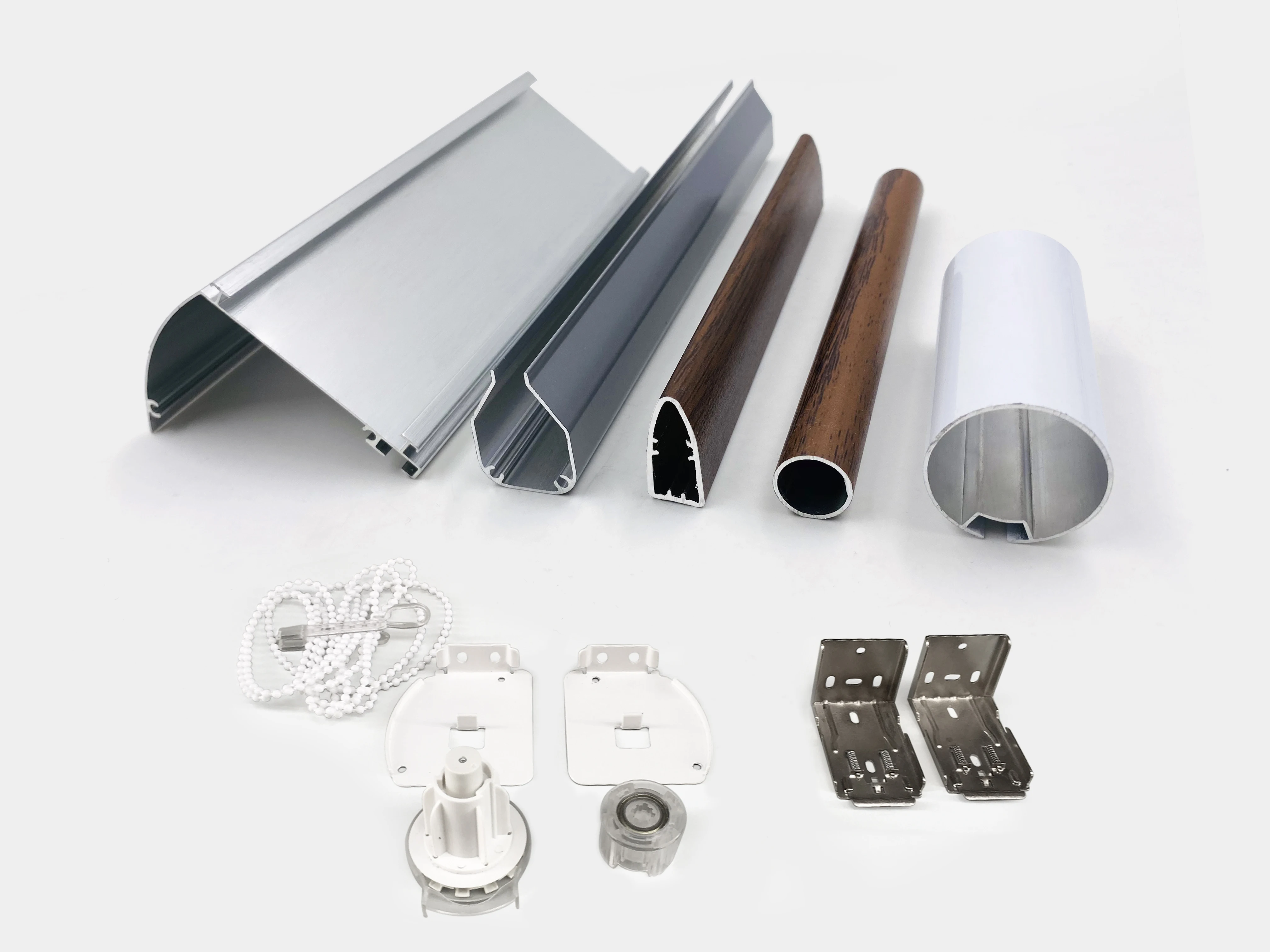 Extruded Aluminium Zebra Blind Set with Cassette, Tube and Bottom Rails