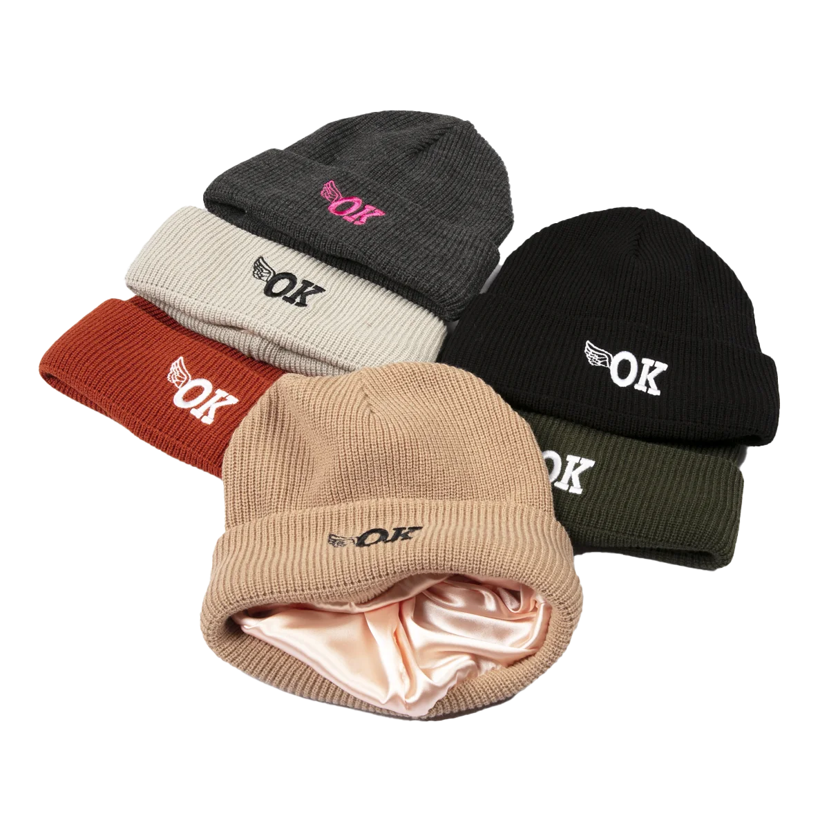 Foremost Hat Manufacturer Wholesale Winter Warm Unisex Knitted Hats Custom Logo Women Men Satin Lined Beanie