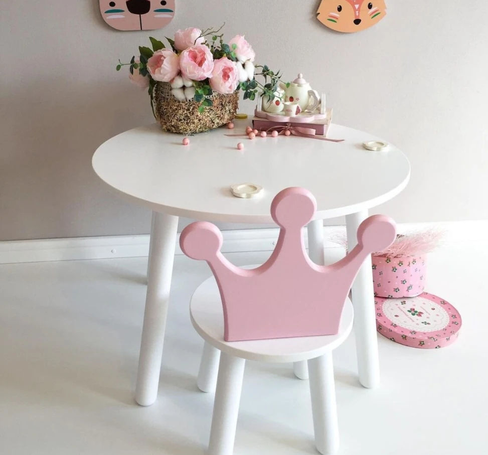 Wooden Children Study Table  and Chair Set Sensory Table for Kids Kids Toddler Table and Chairs Set