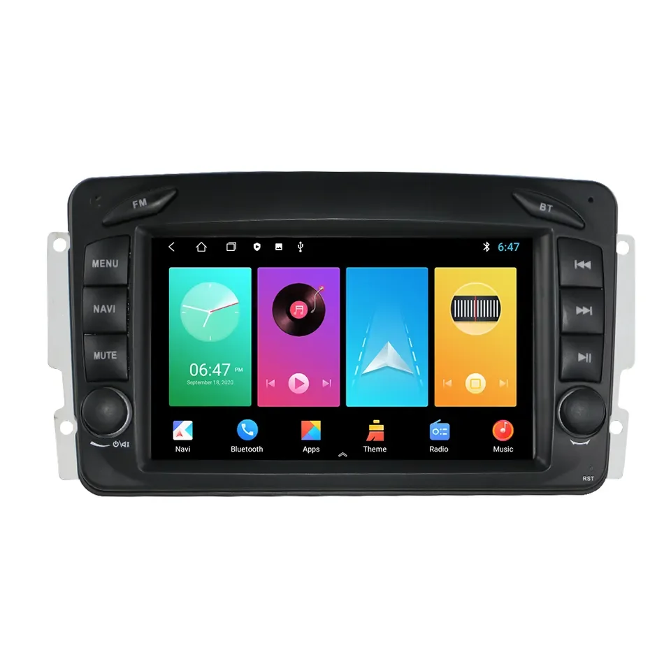 2 Din Android 7 Inch Car Radio For Mercedes Benz W203 W209 W219 W168 Vito Auto Audio gps navigation Stereo dvd player android