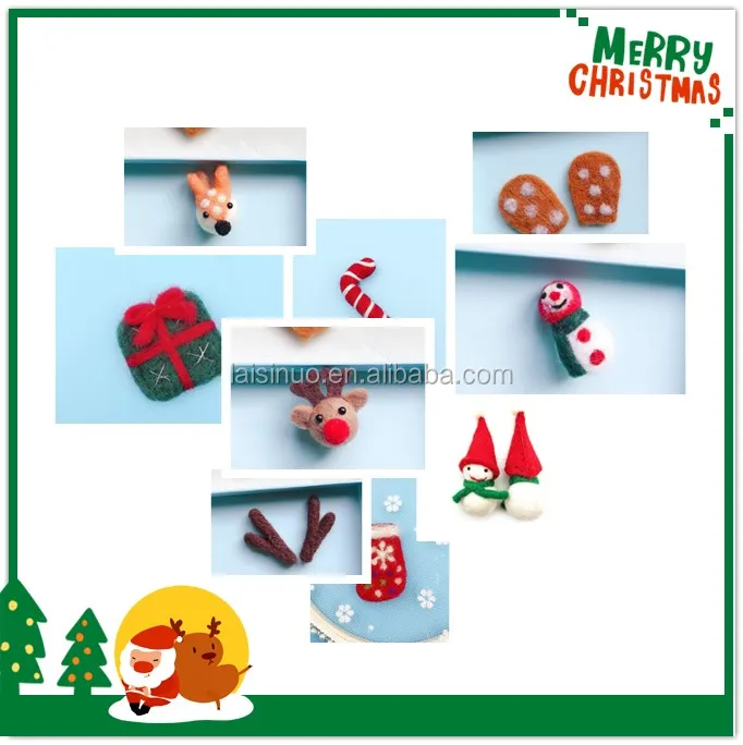 Spot Goods Christmas  Brooch Colorful Wool Felt Balls For Home Decoration