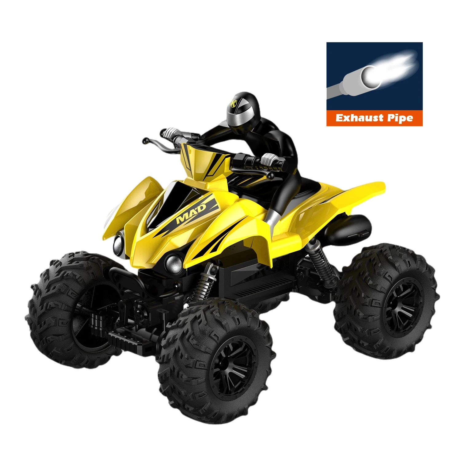 BGL 1/12 Rc Car 4WD Stunt Remote Control Toys Drift Off-Road Skidding Spray Motorcycle With Exhaust Pipe