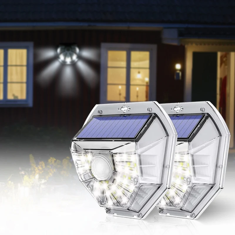 Waterproof 40 LED Solar Panel Power PIR Motion Sensor Solar Garden Lights Outdoor