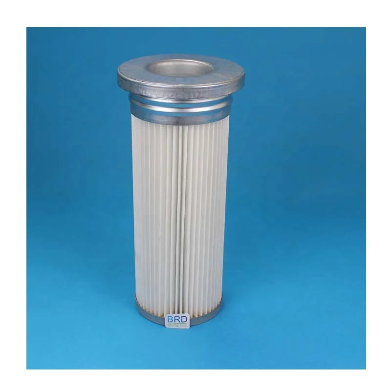 Industrial Dust Suction Filter Cartridge Flue Gas Purification Filter Cylinder Ash Bin De-dusting Polyester Natural Gas Filter