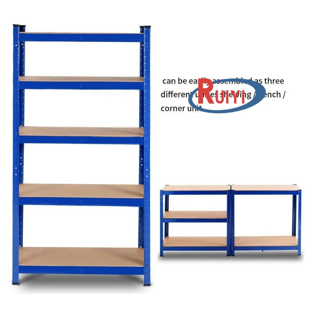 Multi Use Storage Metal Shelves HEAVY DUTY RACK Adjustable Muscle Iron 5 Levels