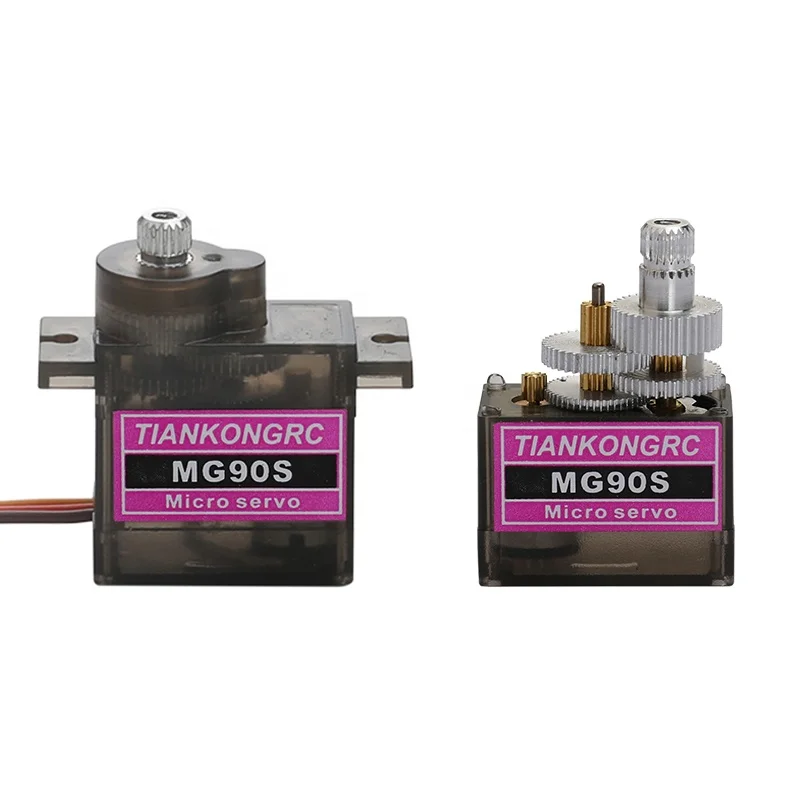 Micro MG90 9g Metal Gear Servo Analog Servo Motor 4.8V-6V Tower Pro MG90S For RC Helicopter Planes Aircraft Boat Car