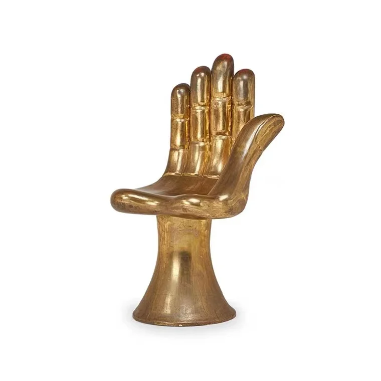 Nordic designer customized leisure chair Palm chair Special-shaped backrest chair seat