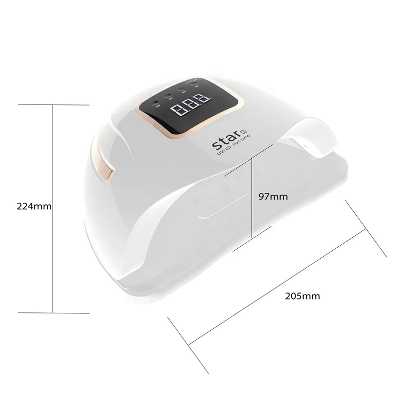 professional manufacturer 72W 36pcs LED bead star 2 auto sensor painless LED/UV nail curing lamp for beauty personal care