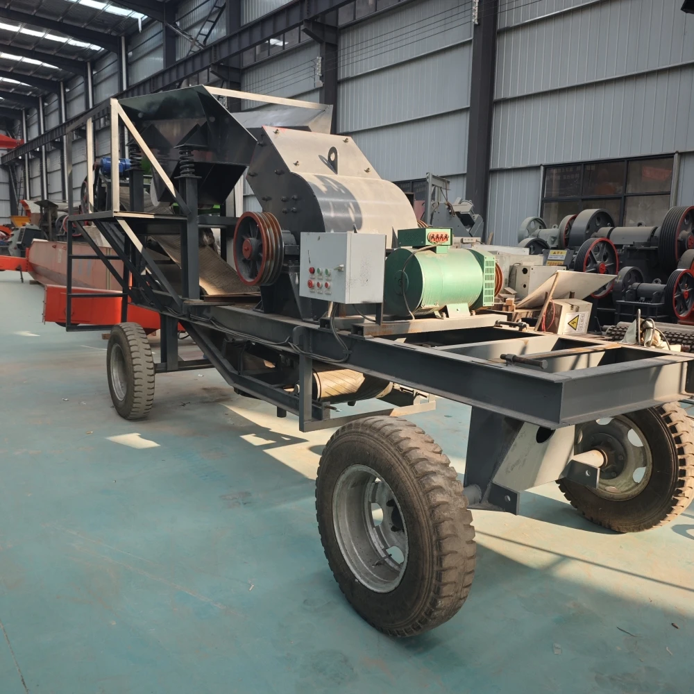 Small Diesel Engine Jaw Crusher Mobile Jaw Crusher with Vibrating Screen