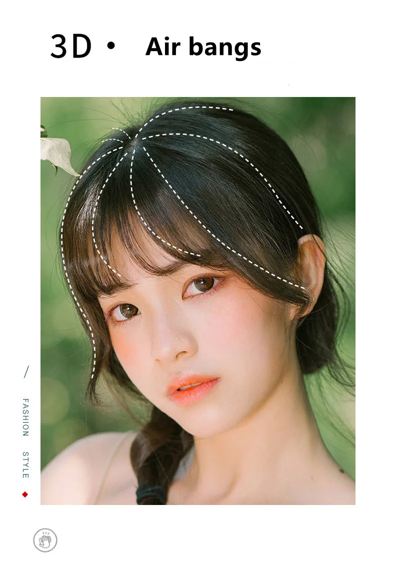 French Human Hair Air Bangs Toupee Simulation Natural Hand Switch Seamless Wig Piece Princess Cut Toupee Bangs hd Transparent