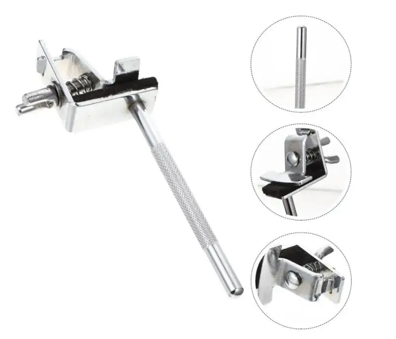 Cowbell Mounting Bracket Bass Drum Cowbell Clamps Holder Extension Clamps Holder for Drum Parts Cowbell