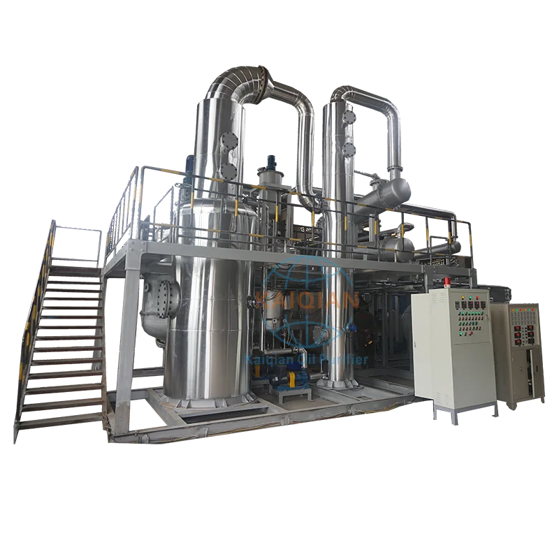 recycling black motor oil machine vacuum distillation for waste lube oil