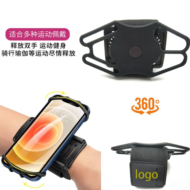 Wristband Phone Holder 360 Rotatable Forearm Armband for Phone 14/13/Pro Max/Pro/Mini/12/11/SE 2020/Xs/XR/X/8/7/Plus