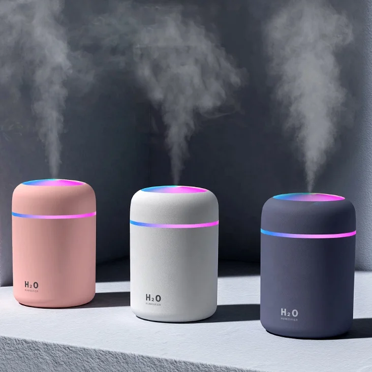 
300ml Hot Sale Ultrasonic Portable Led Colorful H2o Defuser Car Mini Usb Humidifier 