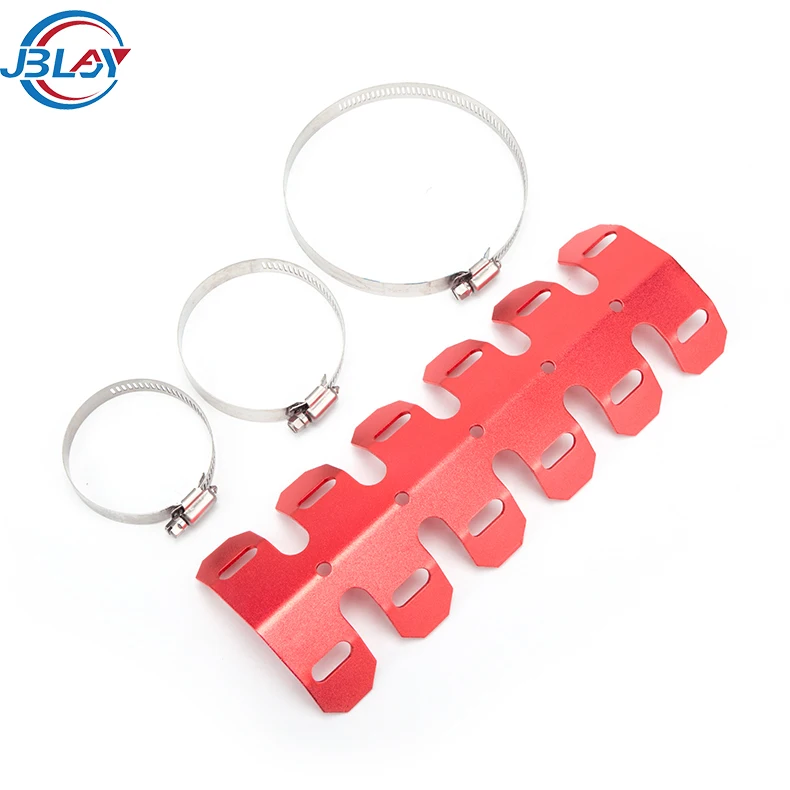 Motocross Dirt bike exhaust protection cover modified keel exhaust pipe guard heat fin anti-scalding cover