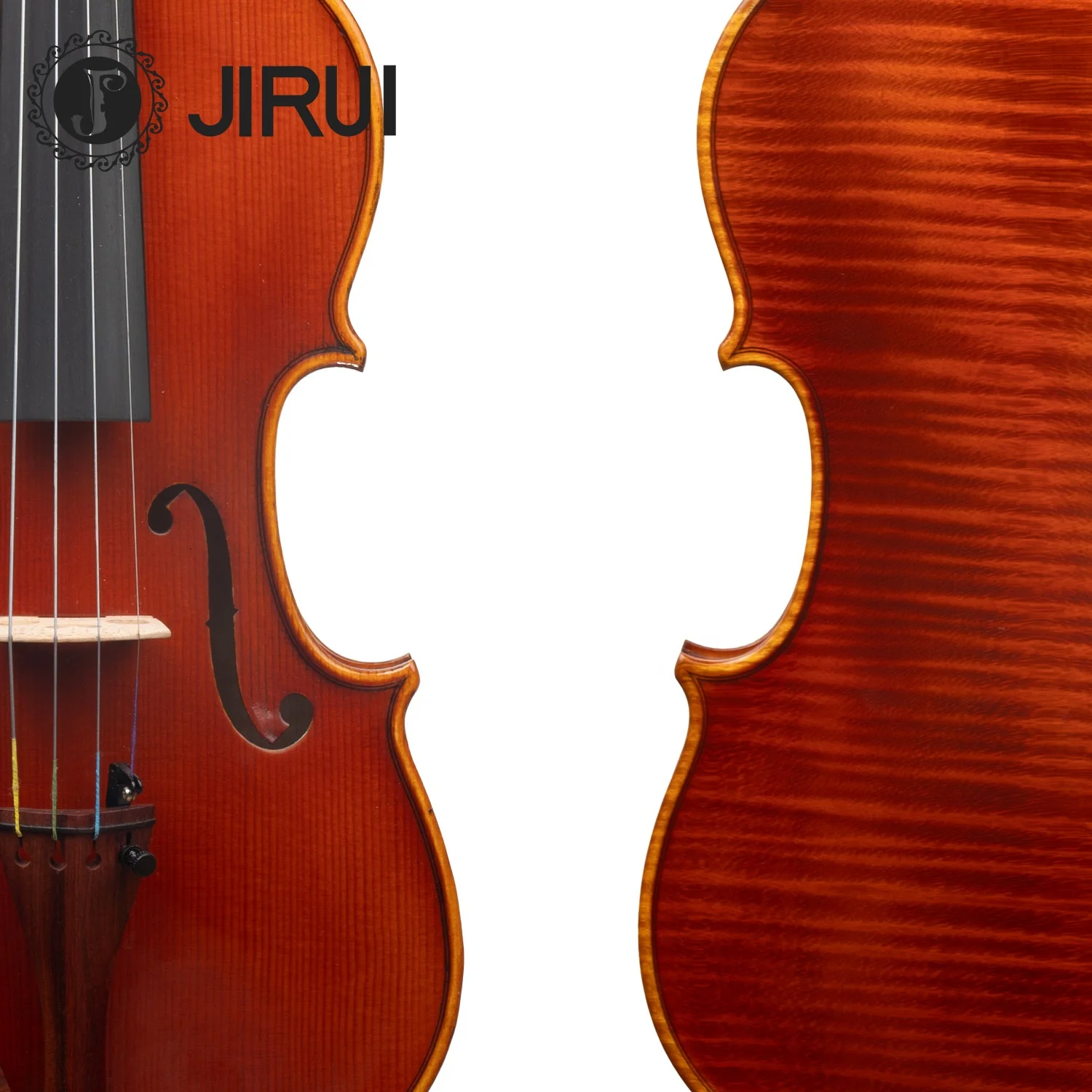 Top Sale High Quality Violin Hand Made Professional Violin Nice Flamed Maple Advanced Violin 4/4 Grade B+style Antique Dark Red